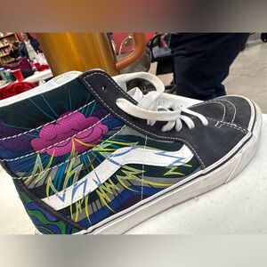 Vans Black and Multicolor Sk8-Hi Brainworks High-Top Sneakers